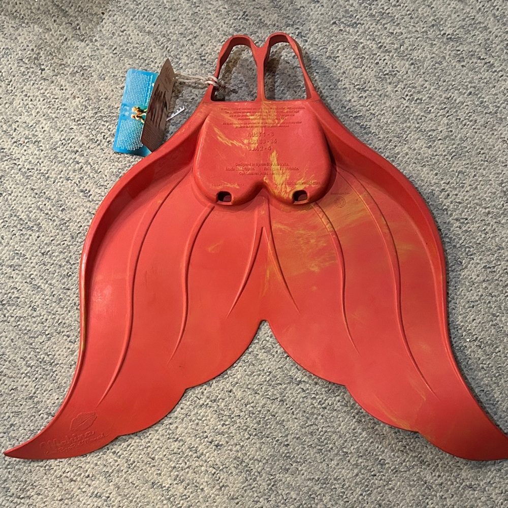 Red Mermaid Swim Fin